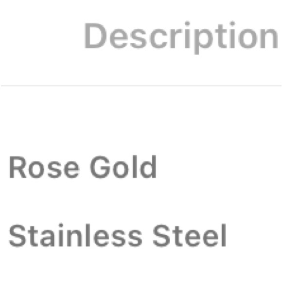 💟 SALE $10 💟 NWT Rose Gold Necklace!!! Stainless Steel !!! - Picture 8 of 8